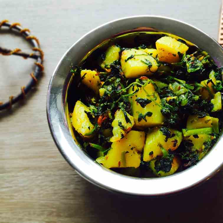 Aloo Methi Tarkari 