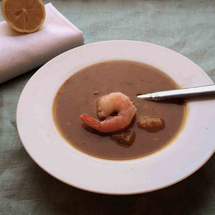Pumpkin Shrimp Curry Soup