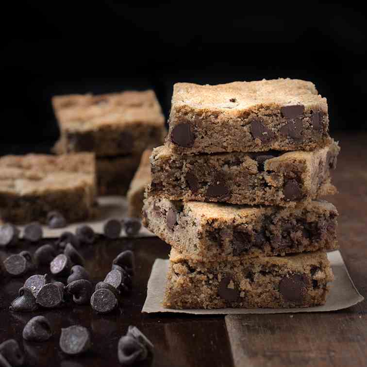 Whole Wheat Chocolate Chip Cookie Bars