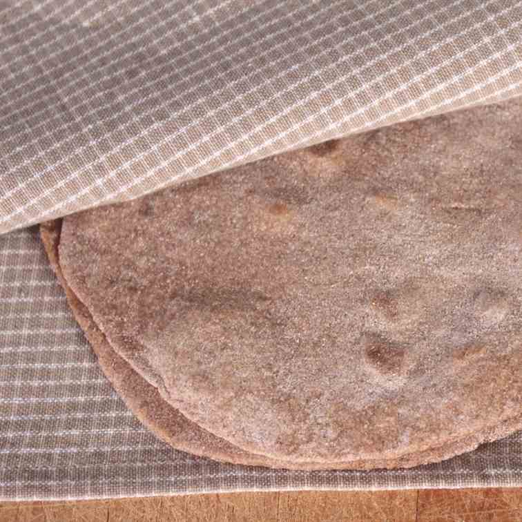 Homemade 100% Whole Wheat Flour Tortillas