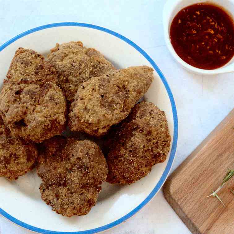 Crispy vegan fried chicken