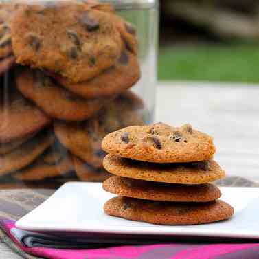 Whole Wheat Chocolate Chip Cookies