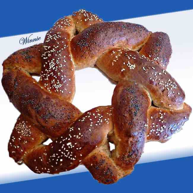 Magen-David-shaped Challah