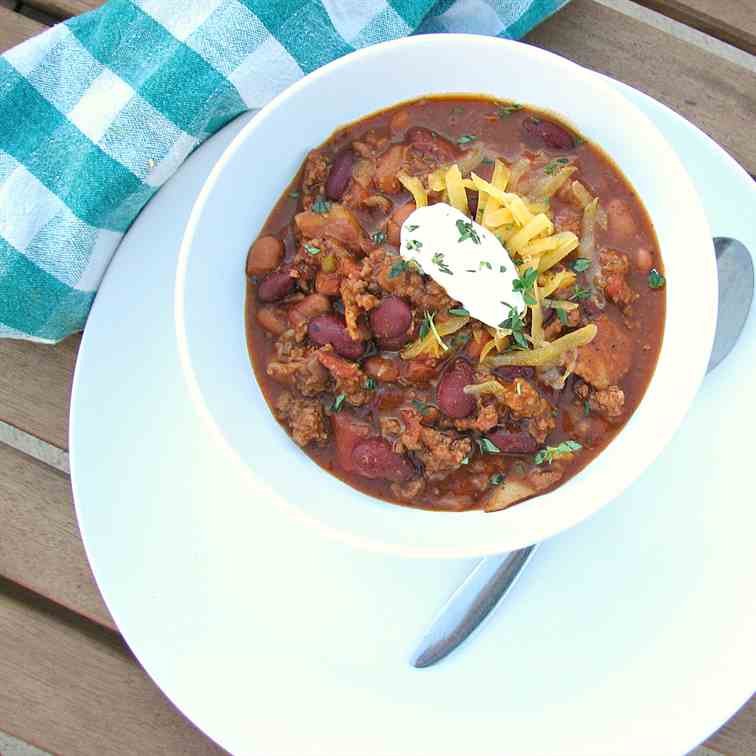 Chili with Beer and Bacon