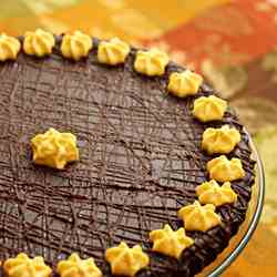 Dark Chocolate Pumpkin Torte