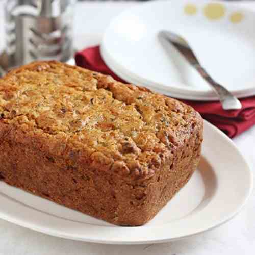 Eggless Zucchini & Marmalade Tea Loaf