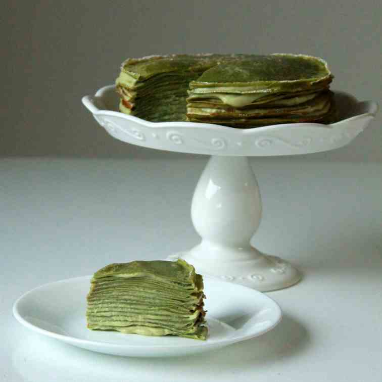 Green Tea Crepe Cake