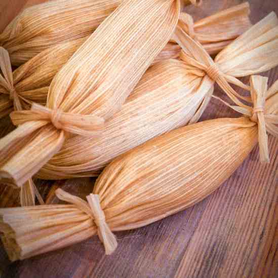 Sweet coconut and pineapple tamales