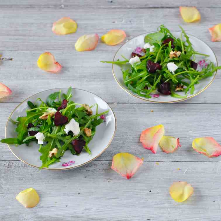 Aragula salad with beets