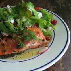 Rhubarb and Chipotle Grilled Salmon