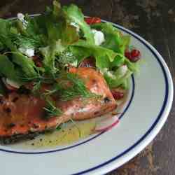 Rhubarb and Chipotle Grilled Salmon