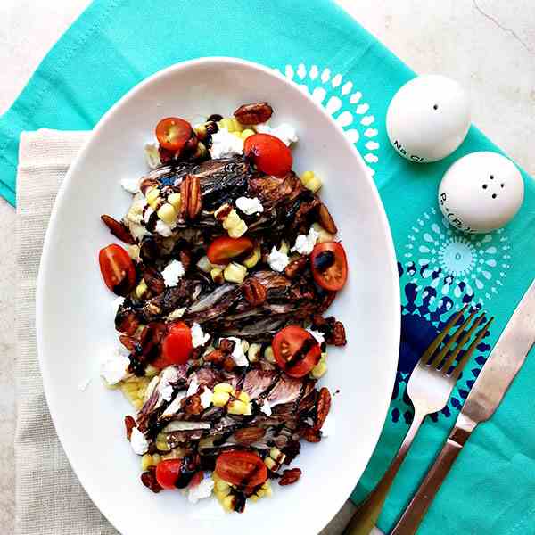 Grilled radicchio salad