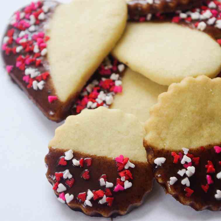 Half Chocolate Coated Sugar Cookies