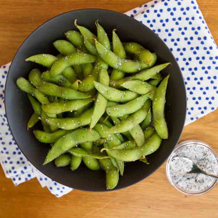 Edamame with Smoky Tea Salt