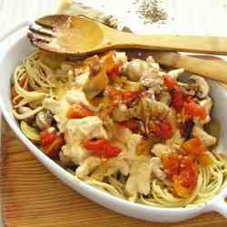 Creamy Pork Tagliatelle