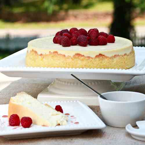 Yogurt Cheesecake with Orange Shortbread