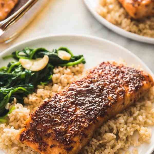 Honey Soy Sauce Glazed Salmon