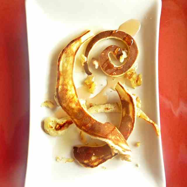 Pancakes, Maple Syrup, Toasted Nuts