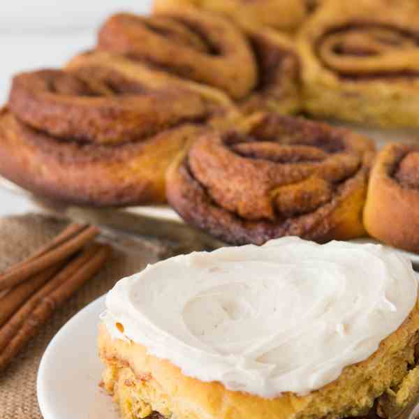 Pumpkin Cinnamon Rolls