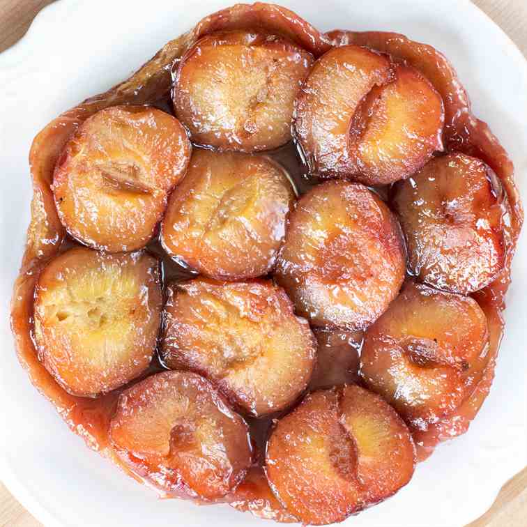 Plum Ginger Tart Tatin