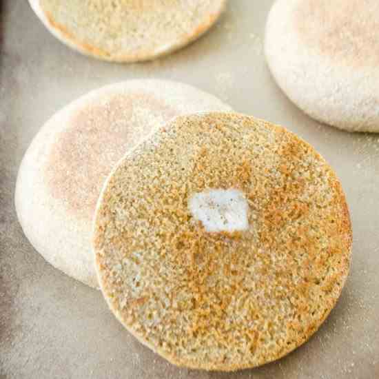 Whole Wheat English Muffins