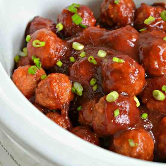 Crockpot Cranberry Meatballs