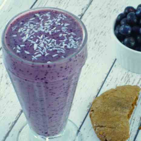 Vegan  Blueberry Cookie Smoothie