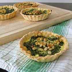 Spinach & feta mini quiches