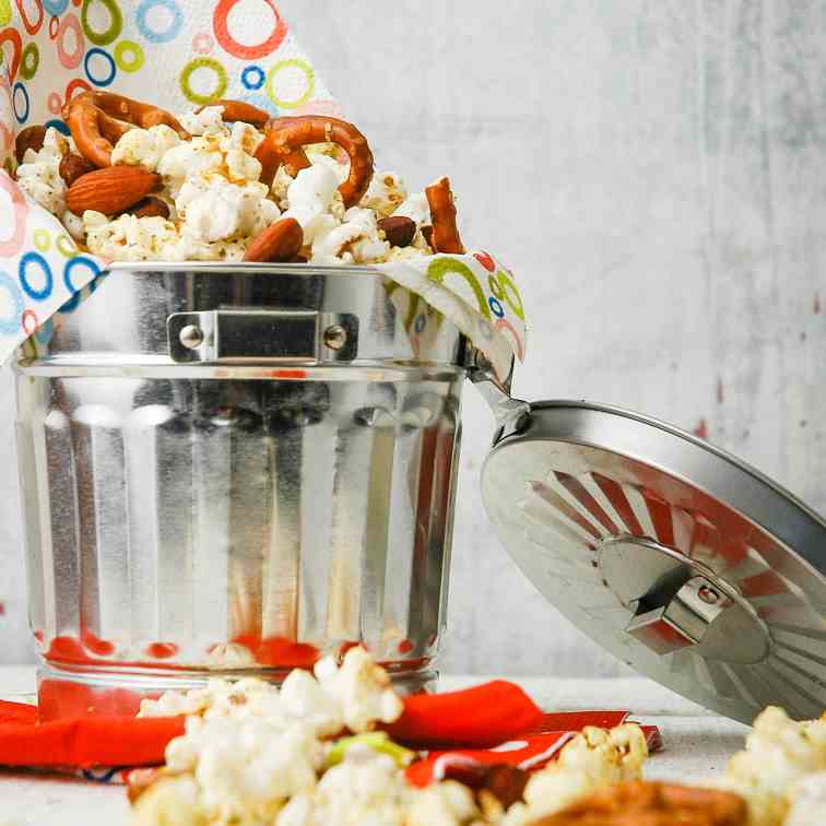 Tri-Flavor Popcorn Snack Mix