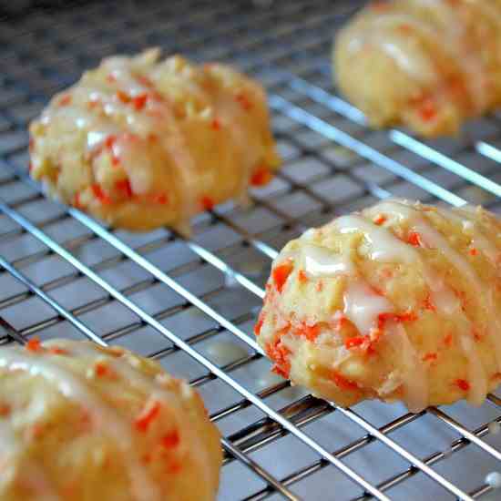 Glazed Yogurt Carrot Cookies