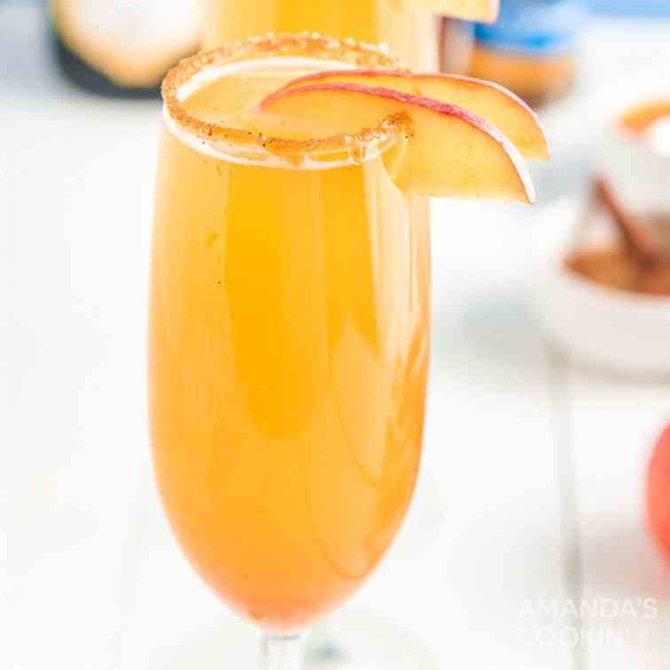 Caramel Apple Mimosas