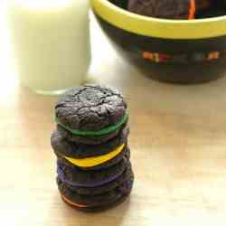 Homemade Halloween Oreo Cookies