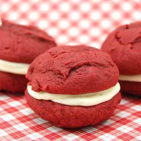 Red Velvet Whoopie Pies