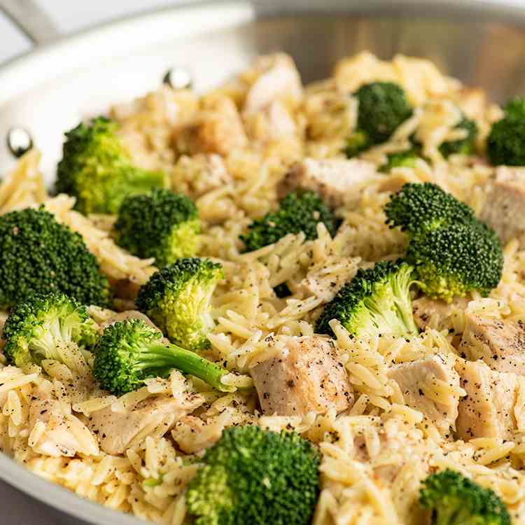 Chicken and Broccoli Orzo