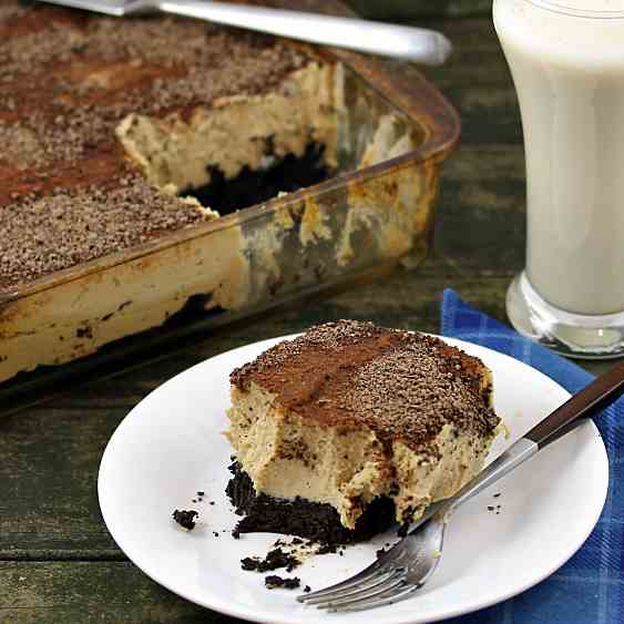 Brownie Crust Peanut Butter Cream Pie