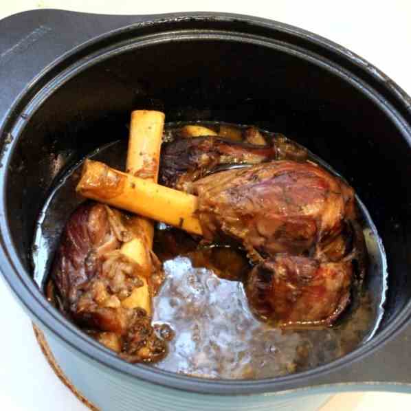 Lamb Shanks in Espresso