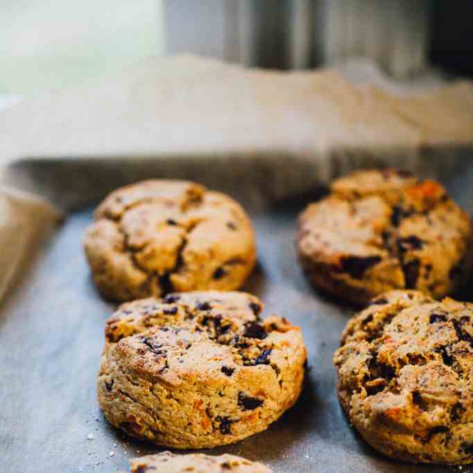 Sweet Potato Scones w- Chocolate Chips