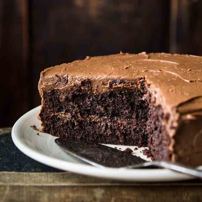 Chocolate peanut butter cake