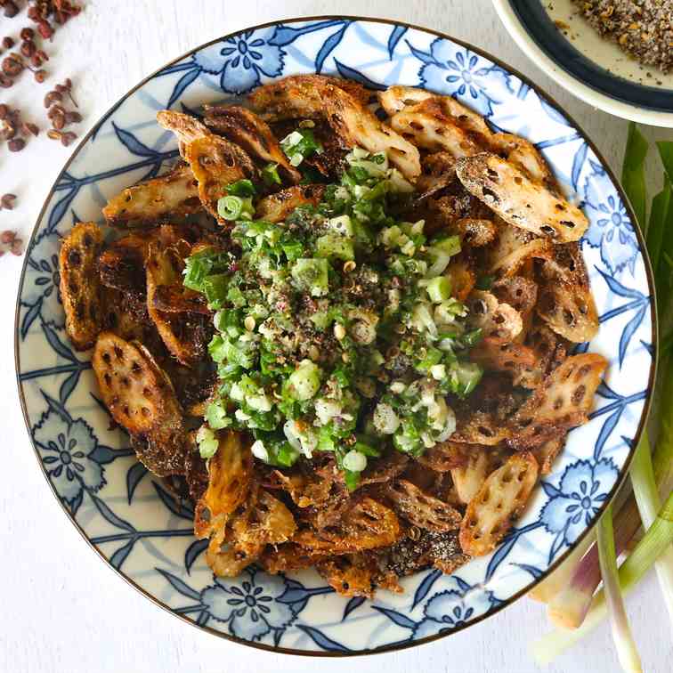 crispy lotus root pepper salt