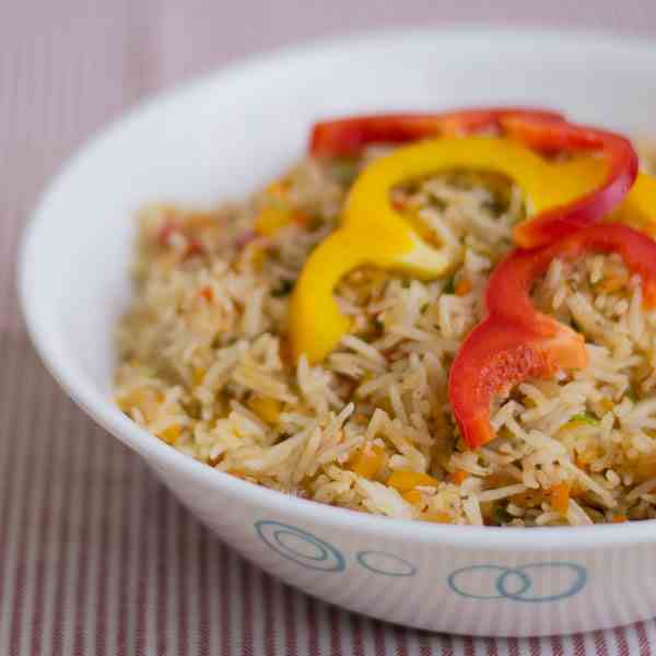 Indian Bell Pepper Fried Rice