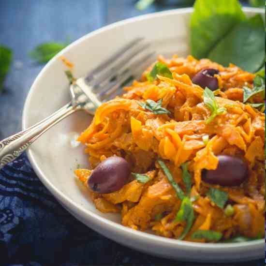 Sweet Potato Pasta Arrabbiata