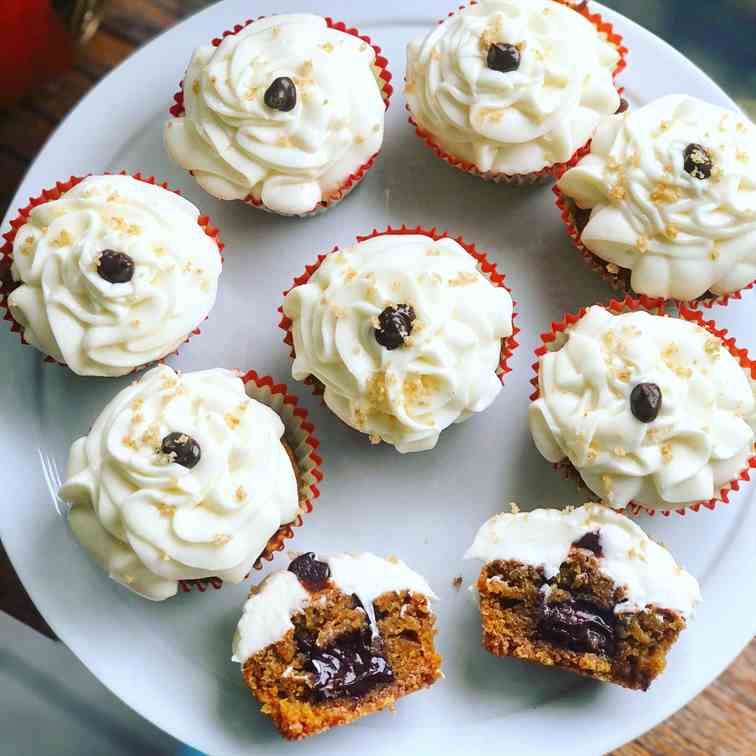 Sweet Potato S'Mores Cupcakes