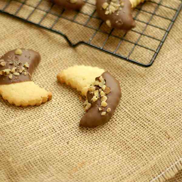 Chocolate Dipped Orange Cookies