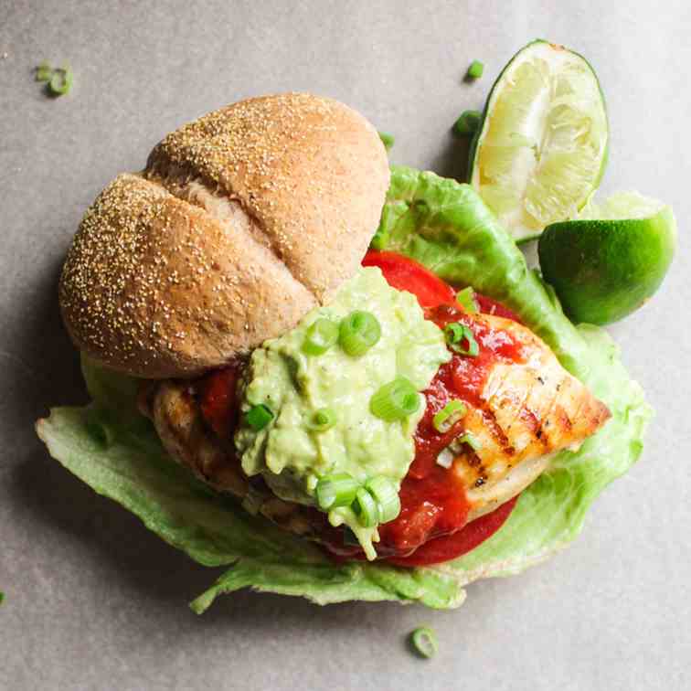 Grilled Mexican Chicken Sandwich