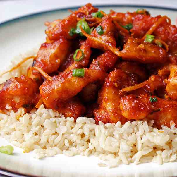 Healthier Orange Peel Chicken