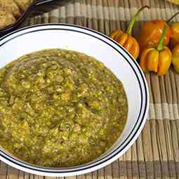 Roasted Corn and Habanero Salsa Verde