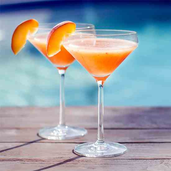 Bourbon Peach Bellini