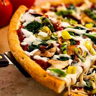 Healthy Coconut Pizza with Vegetables