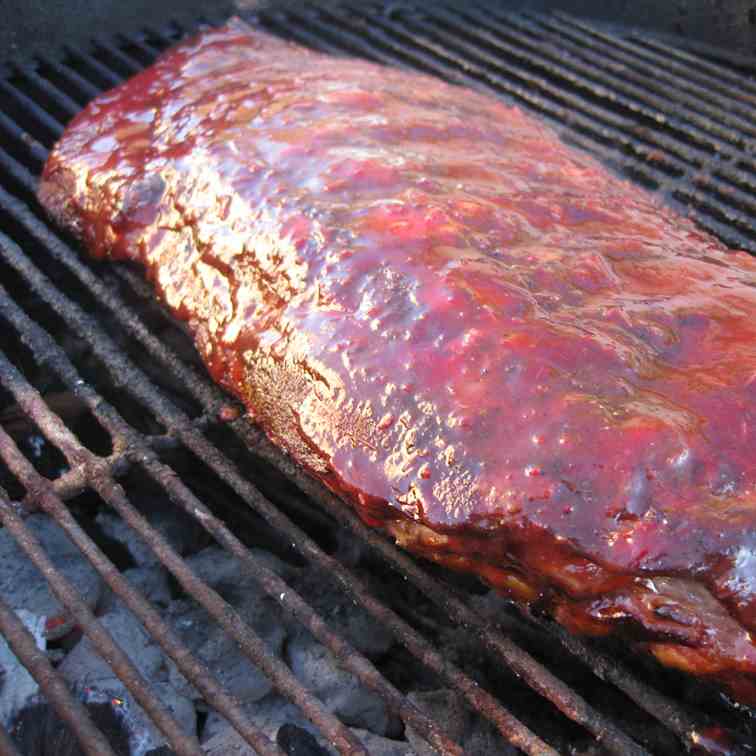 Pork Ribs with Cranberry Pepper sauce