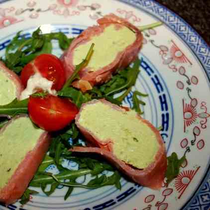 Salmon roll with Avocado filling